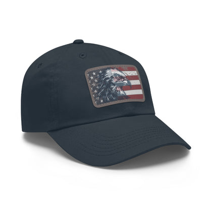 BUY NOW Patriotic Faux-Leather Patch Dad Hat