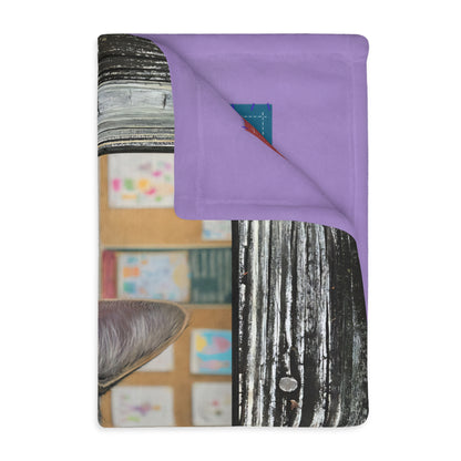 Ms. Whiskers Teacher of the Year - Velveteen Blanket with Cat Breeds