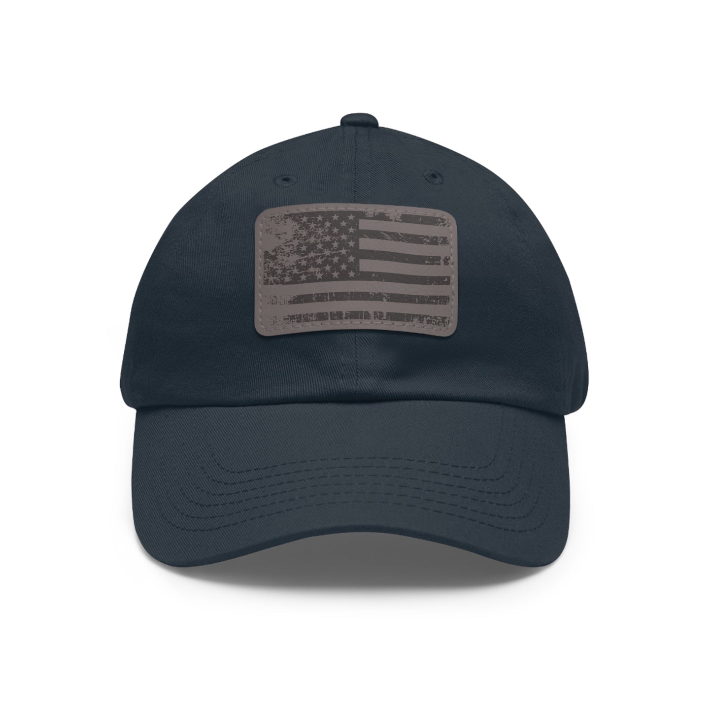 BUY NOW Distressed American Flag Faux-Leather Patch Hat