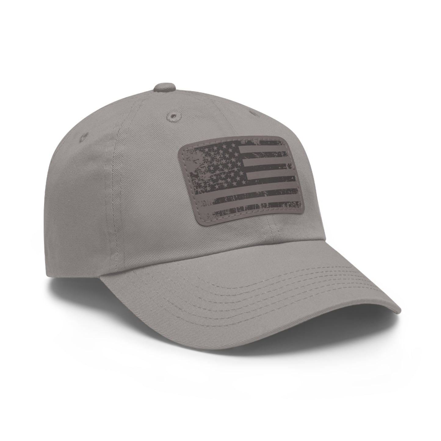 BUY NOW Distressed American Flag Faux-Leather Patch Hat
