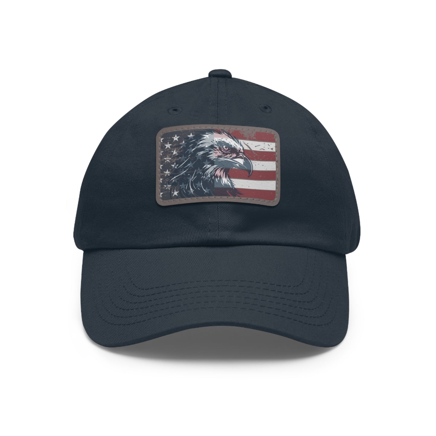 BUY NOW Patriotic Faux-Leather Patch Dad Hat