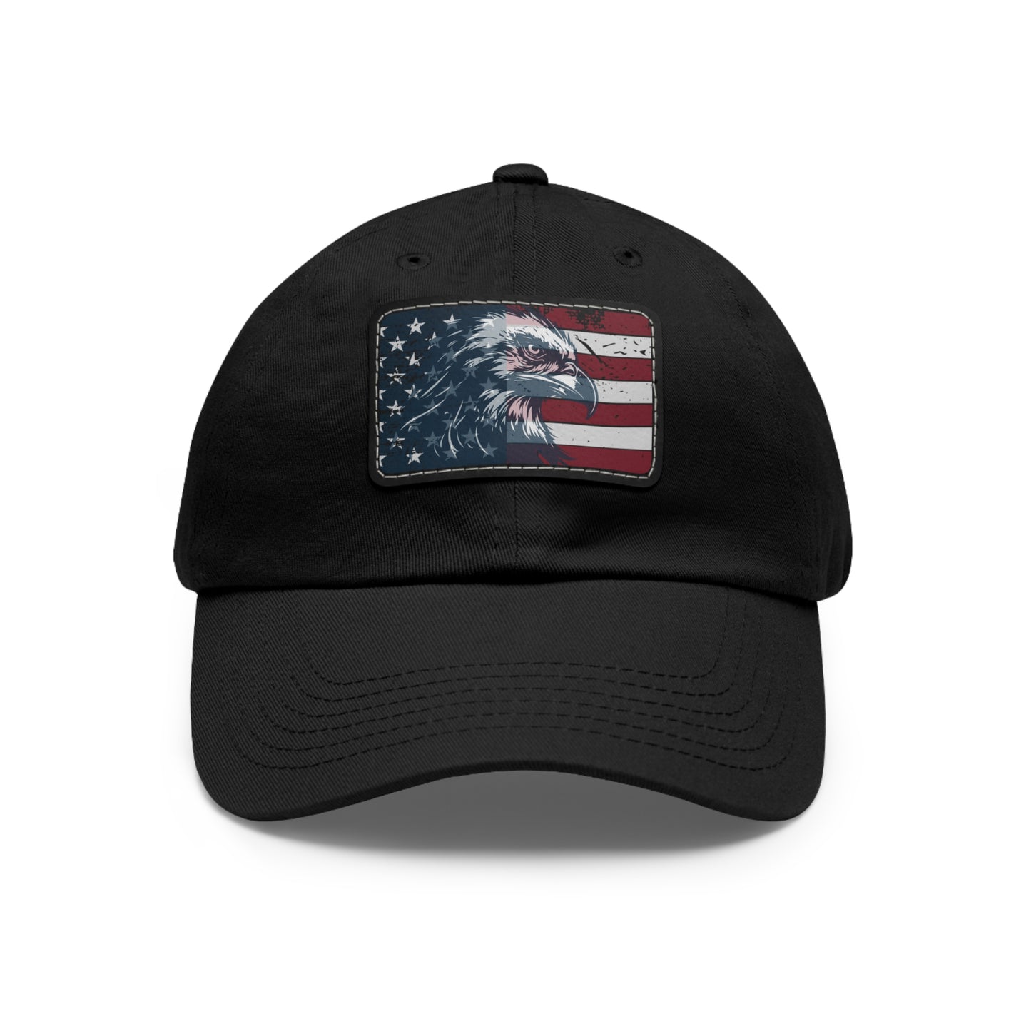 BUY NOW Patriotic Faux-Leather Patch Dad Hat