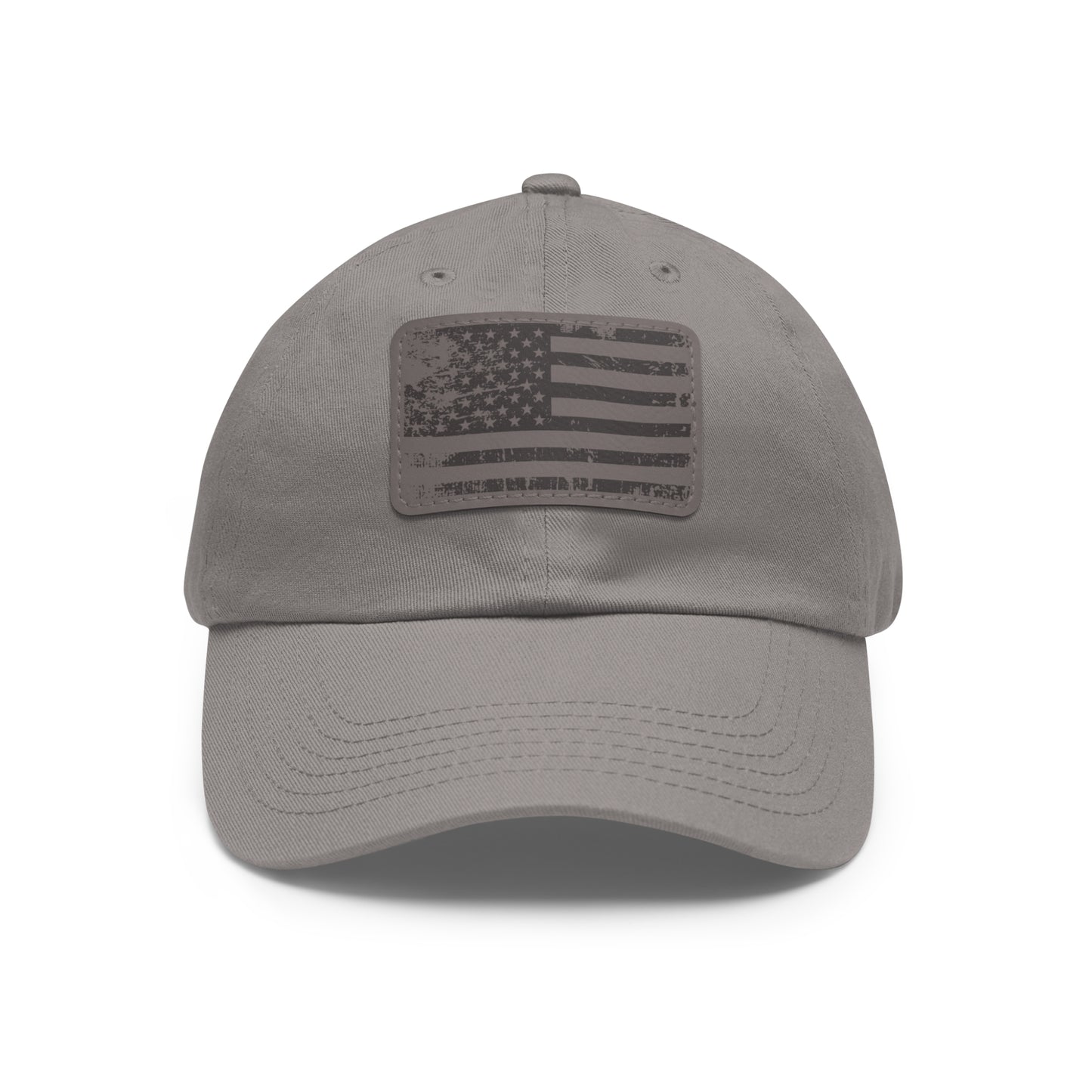 BUY NOW Distressed American Flag Faux-Leather Patch Hat