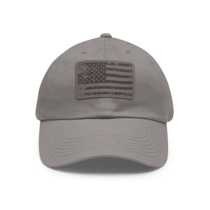 BUY NOW Distressed American Flag Faux-Leather Patch Hat