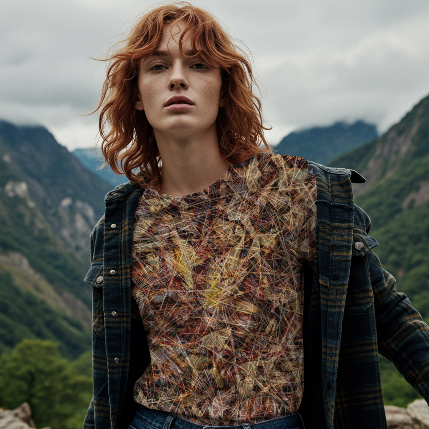 The Great Outdoor Naturals Line - Oaksy Pines - Cotton Crew Neck Tee