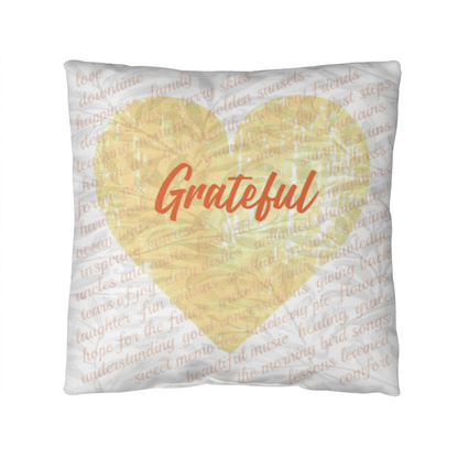 Gratitude Pillow (Vines Design)