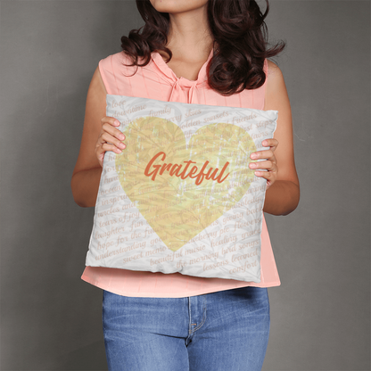 Gratitude Pillow (Vines Design)