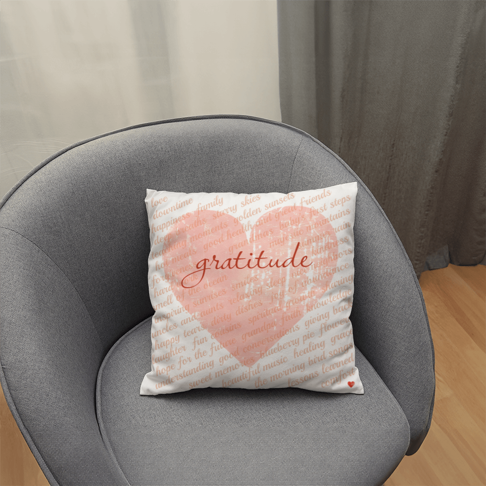 Gratitude Pillow (White Bkgd)