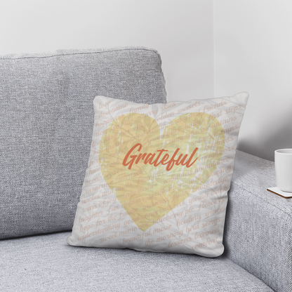 Gratitude Pillow (Vines Design)
