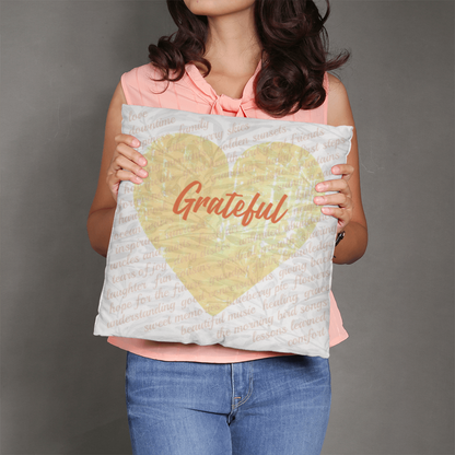 Gratitude Pillow (Vines Design)