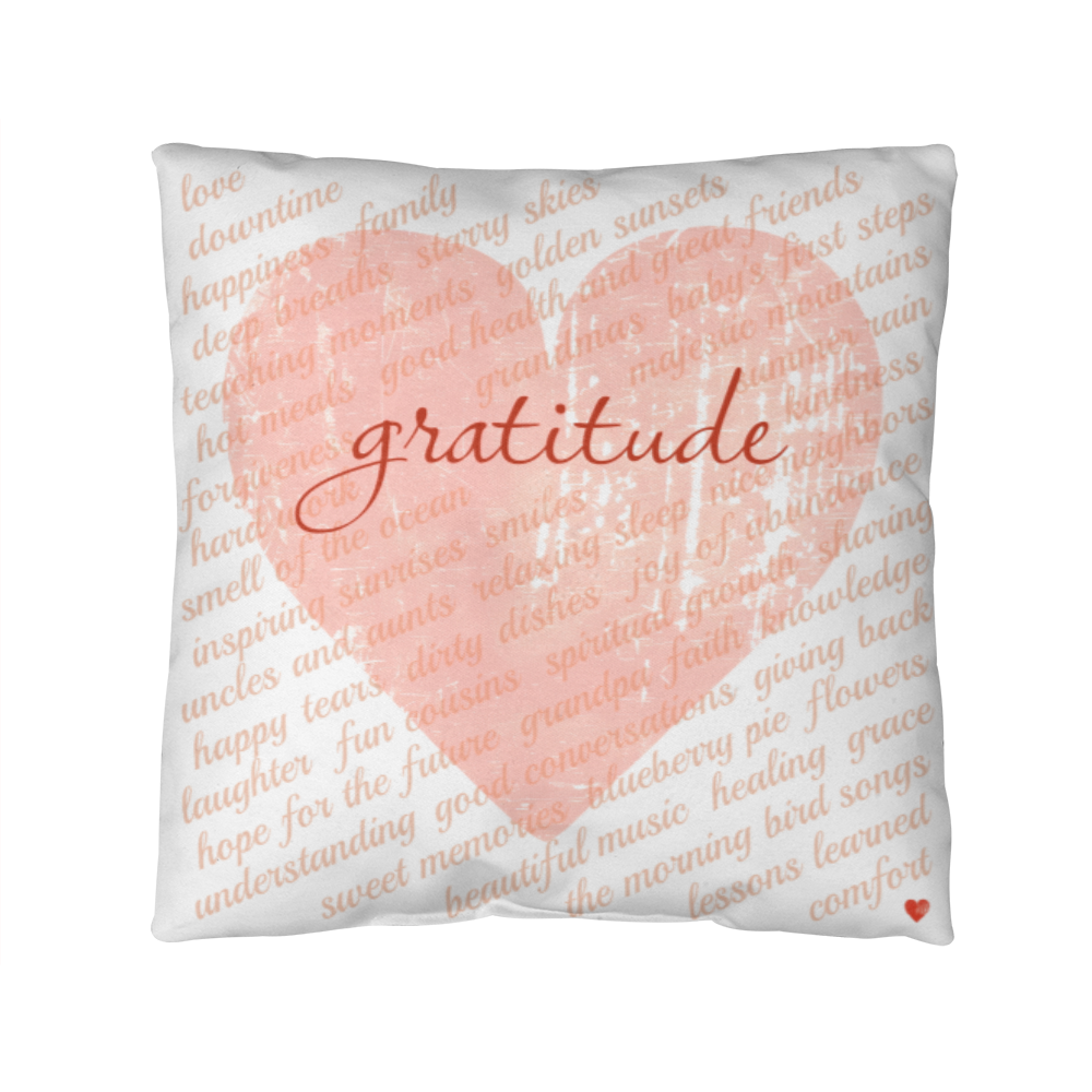 Gratitude Pillow (White Bkgd)