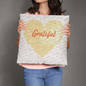Gratitude Pillow (Vines Design)