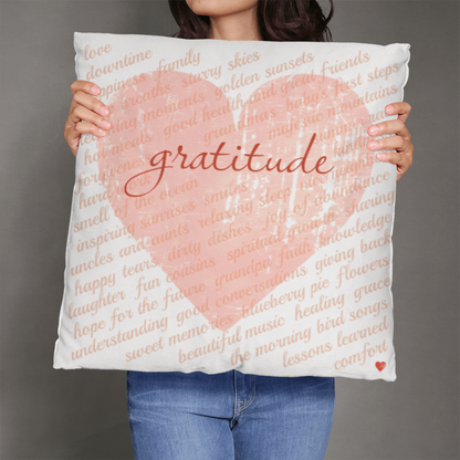 Gratitude Pillow (White Bkgd)