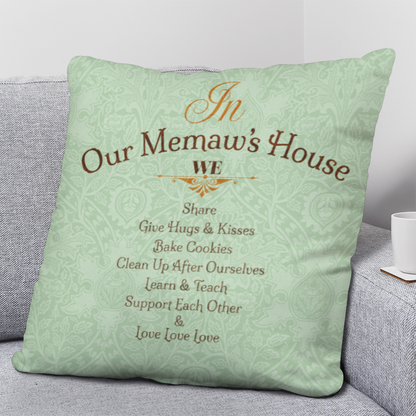 'Memaw's House' Pillow